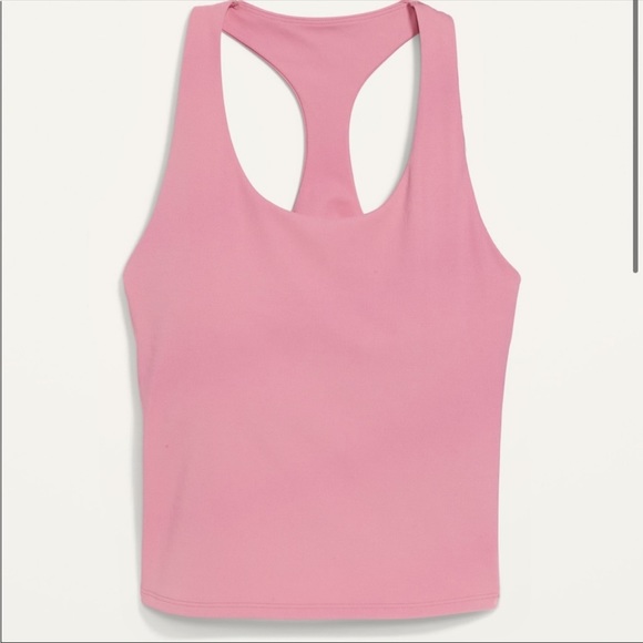 NWOT Old Navy PowerSoft Cropped Shelf-Bra Tank Top - Picture 2 of 5